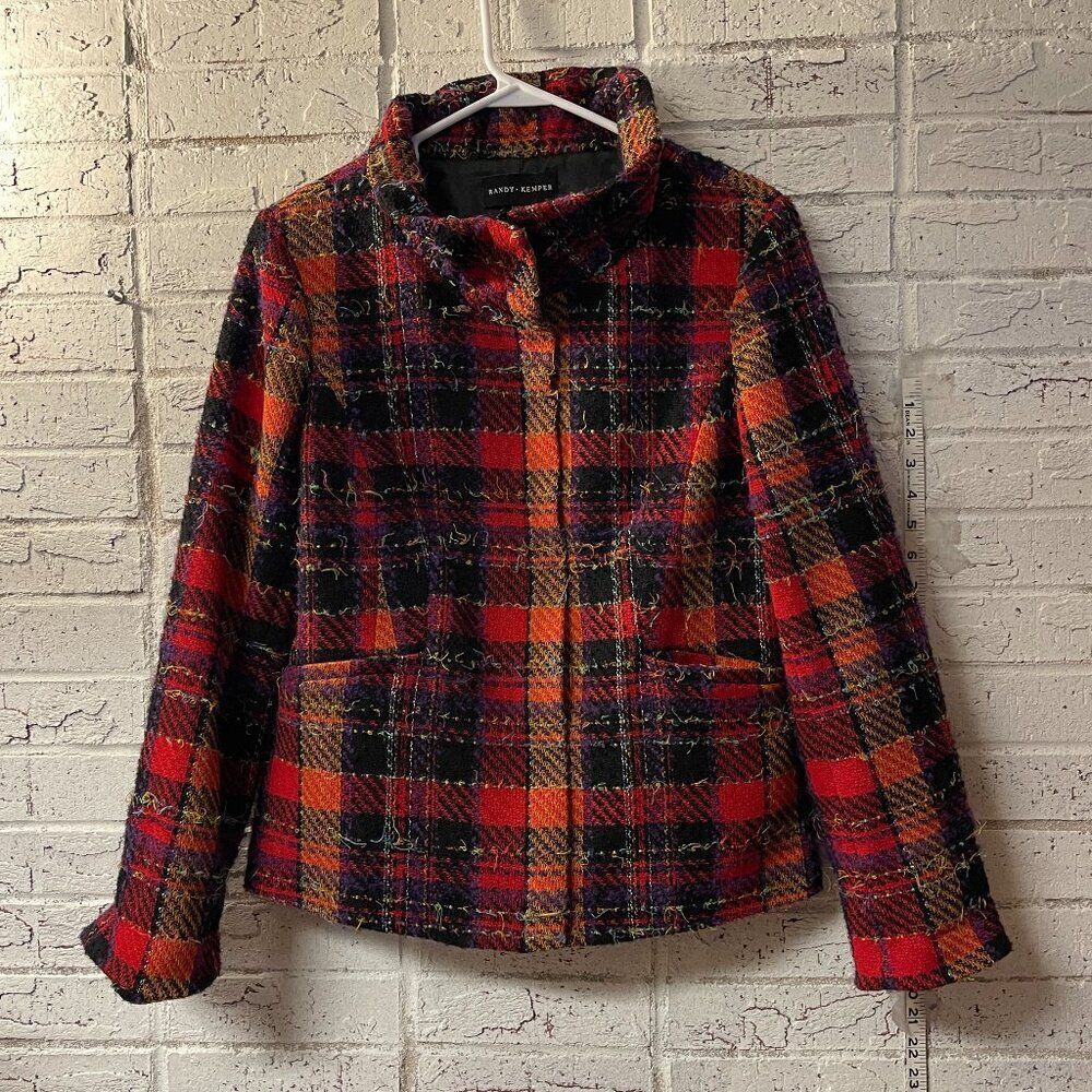 Randy Kemper Plaid Blazer 12